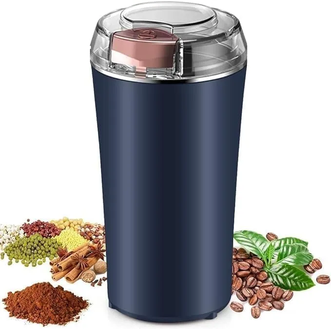 [Coffee Grinder] Portable Electric Coffee Grinder Spice Grinder for Dry Masala and Herb | 4 Blade | 304 SS