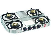 [DGS 4 Burner] Prestige Gas Stove Duplex DGS 4 Burner Manual Stainless Steel Silver Open media 2 in modal Prestige Gas Stove Duplex DGS 4 Burner Manual Stainless Steel Silver