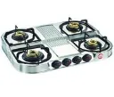 Prestige Gas Stove Duplex DGS 4 Burner Manual Stainless Steel Silver Open media 2 in modal Prestige Gas Stove Duplex DGS 4 Burner Manual Stainless Steel Silver