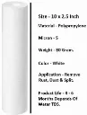 10 Inch PP Spun Filter | Set of 3 | Pre Filter | Outer Filter Candle | 5 Micron Pre Filter | Filter for All Type RO Water Purifier|