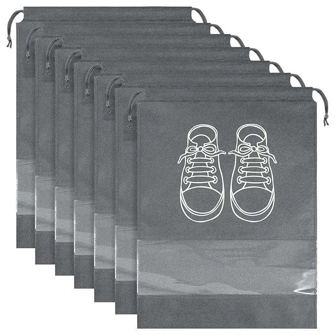 [Shoe Storage Bag] Shoe Storage Bag | Shoe Cover for Travelling | Footwear Pouch | String Bag Organizer | Pack of 6