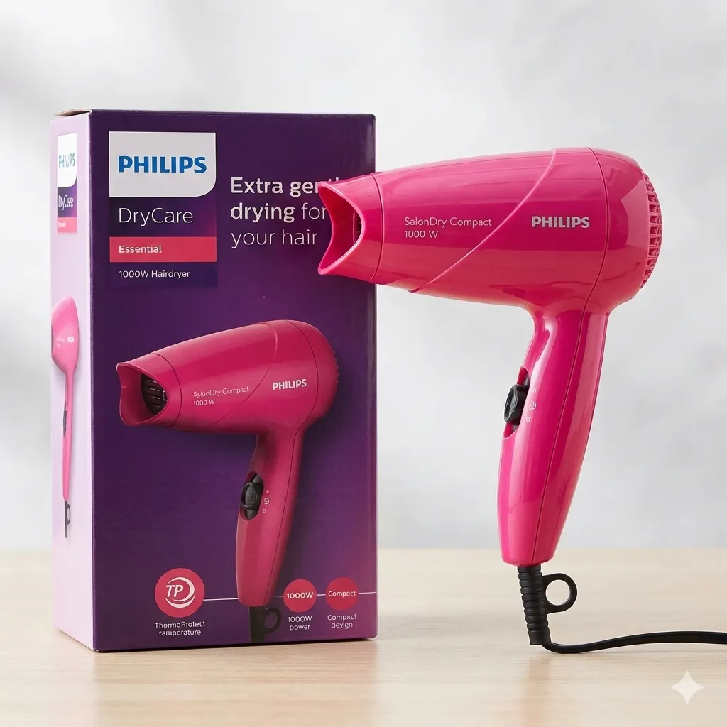 [HP8143/00] Philips 1000 Watts HP8143/00 Hair Dryer (Pink)